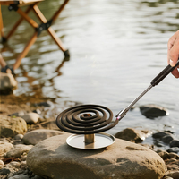 Briquet électrique à arc rechargeable par USB 360 °   Allumeur sans flamme coupe-vent à tuyau flexible pour barbecue, camping et bougies