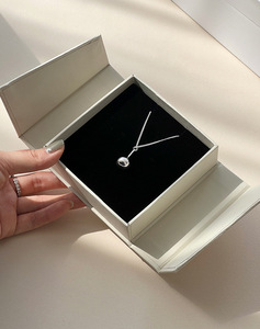 Boîte à bijoux en papier écologique <span class=keywords><strong>de</strong></span> luxe, motif carré, double porte magnétique, emballage en <span class=keywords><strong>carton</strong></span> élégant et durable - Product Image 5