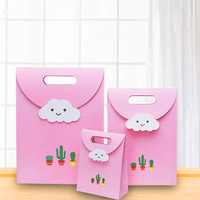 Sacs en papier à provisions personnalisés-pochette de marque imprimée avec poignée en ruban pour cadeaux et vente au détail