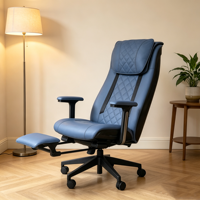 Chaise de bureau ergonomique électrique inclinable avec fonction massage, portable, pour poste de travail à domicile ou au bureau – Offre Spéciale