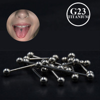 2025 nouveau 16G/14G G23 titane boule mamelon langue bouclier anneau avec femmes homme oreille Tragus industriel haltère titane Piercing