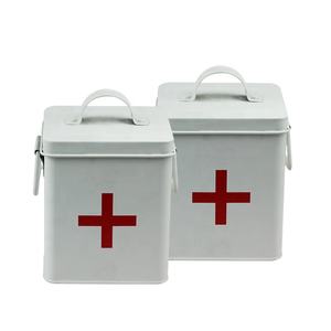 BX famille ménage métal galvanisé <span class=keywords><strong>feuille</strong></span> bac de rangement boîte médicale trousse de premiers soins - Product Image 1