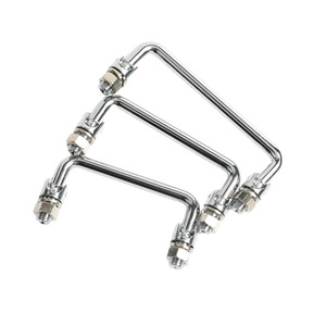 LS506-2 Carbon Steel <b>Handle</b> 304 Stainless Steel Industrial <b>Door</b> <b>Handle</b> Drawer <b>Pull</b> With 6mm Thread For Equipment - Product Image 1