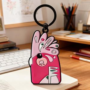 Ornements suspendus promotionnels de haute qualité, personnalisés avec le logo de l'entreprise, en alliage de zinc, imperméables, écologiques, dessins animés - Product Image 1