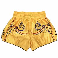 Celana Muay Thai Gladiator untuk Pria - Celana Muay Thai Premium Berkualitas Warna Merah Hitam dengan Pinggang Elastis