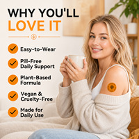 Acentiallabs Patchs Transdermiques MB Calme et Concentré pour le Bien-être, à l'Extrait de Zeste d'Orange et de Pamplemousse