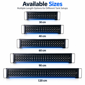 Lumière <span class=keywords><strong>LED</strong></span> pour <span class=keywords><strong>aquarium</strong></span> à spectre complet avec 8 slots de minuterie programmables et luminosité réglable - Product Image 1