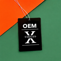 Désodorisant de voiture personnalisé avec logo, version X, marque privée, diffuseur de cartes parfumées suspendues