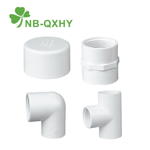 Raccords de tuyauterie <span class=keywords><strong>en</strong></span> PVC UPVC personnalisés de haute qualité blanc PN10 SCH40 Tee coude douille embout - Product Image 3