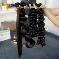 Rambut Bundel Kabeilu 10 inci hingga 50 inci, Rambut Asli Manusia, Rambut Bundel Kabeilu Kbl Biru Asli dengan Kutikula Tersusun Rapi