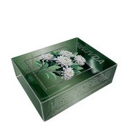 Boîte en plastique transparente personnalisée avec impression UV et estampage à chaud argenté au laser, boîte d'emballage pliable en PET transparente pour cadeau cosmétique