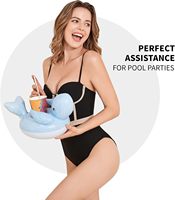 Porte-gobelet gonflable en forme de licorne, flotteurs pour les fêtes et les enfants, jouets gonflables pour la piscine