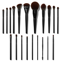 Ensemble complet de pinceaux de maquillage pour kit de démarrage de marque de beauté avec logo personnalisé, service d'usine OEM ODM pour marque privée