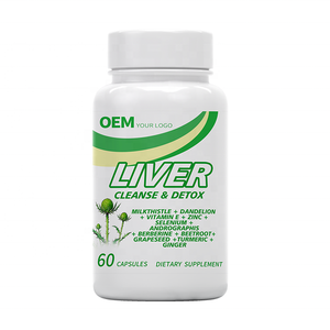 Complément Herbal Détoxifiant et Réparateur pour le Foie OEM, Chardon-Marie, Racine de Pissenlit avec 11 Minéraux en Capsules - Product Image 1