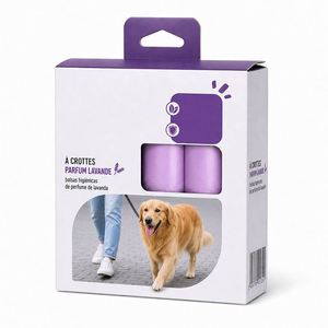 Sacs à déjections canines en plastique de haute qualité, parfumés, avec logo personnalisé, étanches, vente en gros, pour promenades avec chien - Product Image 1