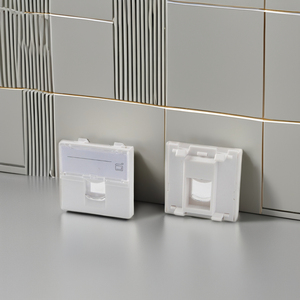 Chất lượng tốt nhất 45*45 mét cổng duy nhất <span class=keywords><strong>RJ45</strong></span> Cat6A toolless kết nối Ethernet Jack <span class=keywords><strong>Keystone</strong></span> Jack pháp faceplate - Product Image 6