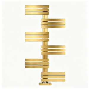 Calentador <span class=keywords><strong>de</strong></span> toallas <span class=keywords><strong>de</strong></span> lujo <span class=keywords><strong>de</strong></span> acero inoxidable a <span class=keywords><strong>gas</strong></span>, <span class=keywords><strong>radiador</strong></span> calefactor <span class=keywords><strong>de</strong></span> baño, secador <span class=keywords><strong>de</strong></span> toallas <span class=keywords><strong>de</strong></span> pared color dorado - Product Image 1