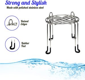 Support pour <span class=keywords><strong>filtre</strong></span> à <span class=keywords><strong>eau</strong></span>, 8 pouces de hauteur, 9 pouces de large, en acier inoxydable écologique, compatible avec les supports de comptoir pour fontaines à <span class=keywords><strong>eau</strong></span> à alimentation par gravité - Product Image 2