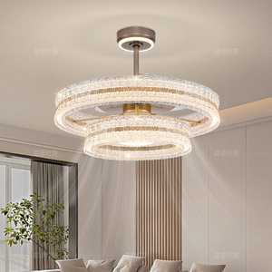 Invisible Inverter Ceiling <b>Fan</b> Light With Integrated <b>Fan</b> And Led Light For Living Room And Dining Room 2026 New Model - Product Image 1