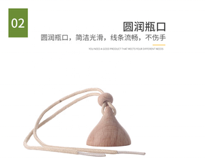 ขวดแก้วใสแบบแขวนขนาด 5 มล. สำหรับน้ำหอมปรับอากาศในรถยนต์ รูปทรงกลมเล็ก - Product Image 3