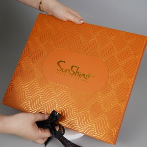 Sunshine Orange <b>Magnetic</b> Gift <b>Box</b> with Gold Foil Wedding Paper Packaging Chocolate <b>Box</b> Wholesale - Product Image 2