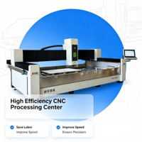 Centre CNC ATC de haute précision 3015 à 5 axes pour la fabrication de comptoirs en quartz avec changeur linéaire de 12 outils