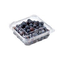 Boîte d'emballage alimentaire transparente personnalisée en plastique jetable pour fruits et légumes (raisin, litchi, cerise)