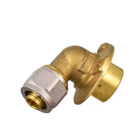 Raccords à compression en laiton forgé 1/2'' BSP BSPT pour tuyaux de gaz PEX, coude femelle, marque JUNYI, modèle B227, garantie 3 ans