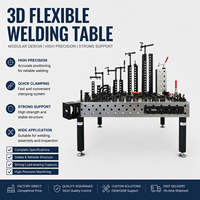 Table de soudage flexible 3D D28 System, plateforme de travail de soudage industrielle usinée avec précision
