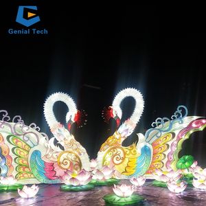 <span class=keywords><strong>Lanterne</strong></span> <span class=keywords><strong>Orientale</strong></span> Tissu Chinois Soie Animal Tigre Festival <span class=keywords><strong>Lanterne</strong></span> pour Zoo Park - Product Image 5