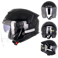 Casque ouvert double visière LS2 OF618 VERSO 2, nouveau modèle, pour moto, véhicule électrique, scooter, pédale, en alliage, certifié 3C
