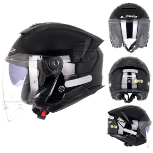 <span class=keywords><strong>Casco</strong></span> Abierto LS2 OF618 VERSO 2 de Doble Visor Nuevo Medio <span class=keywords><strong>Casco</strong></span> para Motocicleta Vehículo Eléctrico Scooter de Pedal Tres Cuartos - Product Image 4
