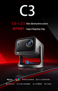 Máy chiếu mini laser thông minh Hisense Vidda C3 Ultra C3 PRO C3 Ultra 4K <span class=keywords><strong>3D</strong></span>, rạp chiếu phim tại gia, máy chiếu video di động - Product Image 6