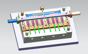 Máy ép phun AC Power Cable Tail cắm 2d3d khuôn vẽ - Product Image 6