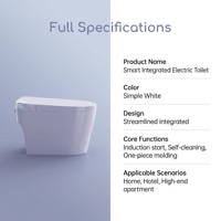 Fabrieks prijs slim toilet verlengde pot P-Trap/S-Trap compact formaat 675mm verwarmde zitting voet sensor spoeling nachtlampje vloermodel
