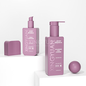 Flaconi rettangolari piatti di alta gamma a parete spessa per la cura della persona, con pompa per shampoo, siero per la cura della pelle, olio essenziale, personalizzabili. - Product Image 2
