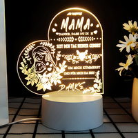 Lampe de table LED amusante Lampe de table en acrylique sans fil Lampes de table Spéléologie Lampe créative Lampe de bureau Veilleuse Kit de table Décoration de chambre à coucher