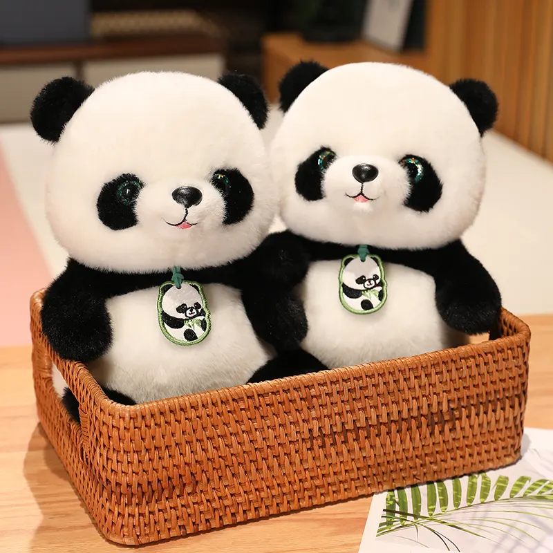 Melhor Preço Único Recheado Brinquedo De Pelúcia Animal Selvagem Panda Urso Boneca Panda Bonito Brinquedo De Pelúcia Personalizado Macio