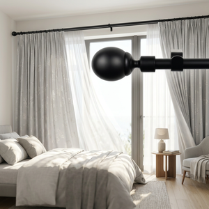 Home Decoration Window <b>Curtain</b> Poles Extendable Single Double Finial Accessory Factory Price - Product Image 3