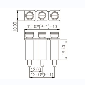 DSD Screw <b>Terminals</b> 3 Position 6mm Brass Tin Plated For Electrical Wiring - Product Image 5