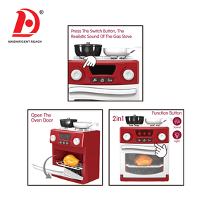 HUADA <span class=keywords><strong>Forno</strong></span> Elettrico <span class=keywords><strong>Giocattolo</strong></span> con Luci e Musica, Gioco di Ruolo per Bambini, Elettrodomestico da Cucina, Set Giocattoli per Casa delle Bambole - Product Image 3