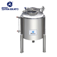 Réservoir mobile personnalisable d'acier inoxydable de 200L 300L 500L SS304 récipient à pression de nouvel état pour le stockage liquide chimique