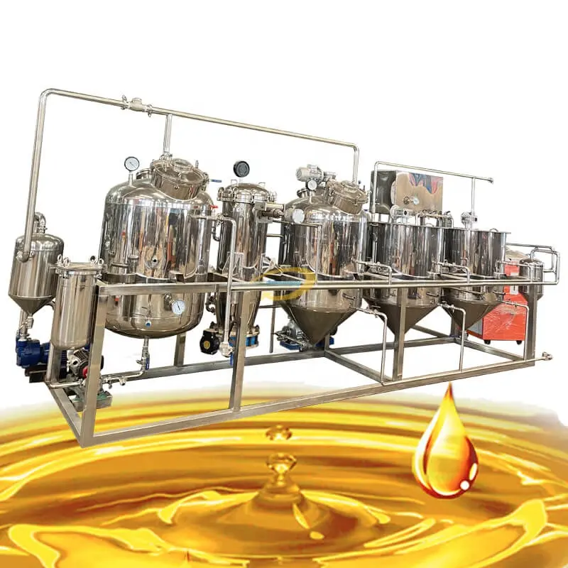 Automatic black engine oil refinery machine industrial mustard oil refinery machine price re refining oil machine