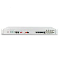 Voix FXO FXS à 30 canaux de haute qualité sur Fiber Mux avec série 4E1 + 4FE + 4