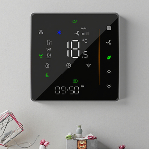 <span class=keywords><strong>Thermostat</strong></span> intelligent programmable Wi-Fi BAC-006 pour unité de chauffage à ventilo-convecteur, économie d'énergie, pour système de climatisation domestique, forme carrée pour pièce - Product Image 4
