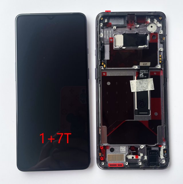 Original AMOLED for OnePlus 7T LCD Display Screen Touch Panel Digitizer New Replacement for 1+7T oneplus 7T Pro Lcd with Frame
