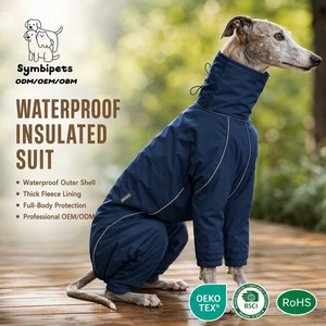 Ropa para Perros Impermeable y Resistente al Viento, Diseño Personalizable, Forro Polar Reflectante, Traje de Cuatro Patas para <span class=keywords><strong>Galgo</strong></span> - Product Image 1