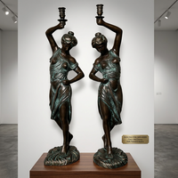 Frisée murale en bronze de qualité muséale - Relief figuratif classique pour intérieurs de luxe - Sculpture en bronze