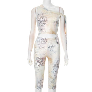 Nouvel ensemble décontracté 2 pièces pour femme : débardeur sexy à imprimé léopard et short taille haute tendance - Product Image 6