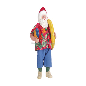 Babbo <span class=keywords><strong>Natale</strong></span> <span class=keywords><strong>di</strong></span> Lusso da 11 Pollici con Look Vacanziero e Salvagente Personalizzato in Poliestere e Tessuto da Collezione Ecologico - Product Image 2